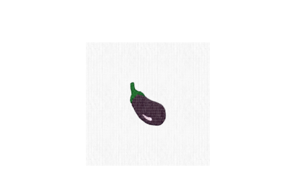 Eggplant Mini: A Seasonal Embroidery Gem