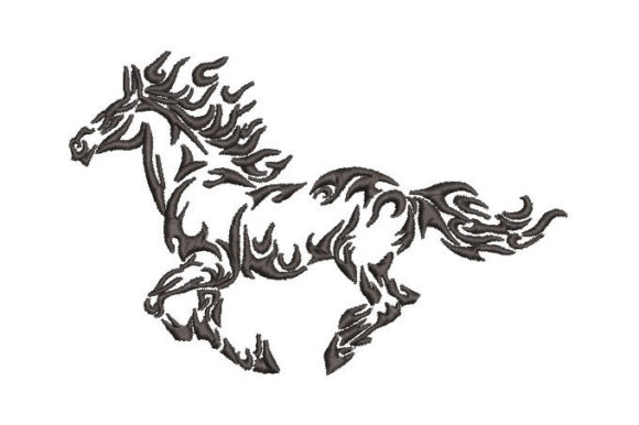 Horse Portrait Embroidery Design