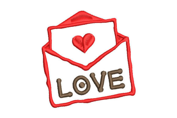 Love Letter Embroidery Design