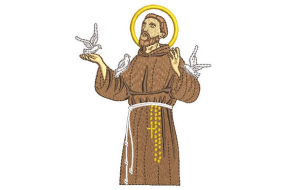 Saint Francis of Assisi Embroidery Design