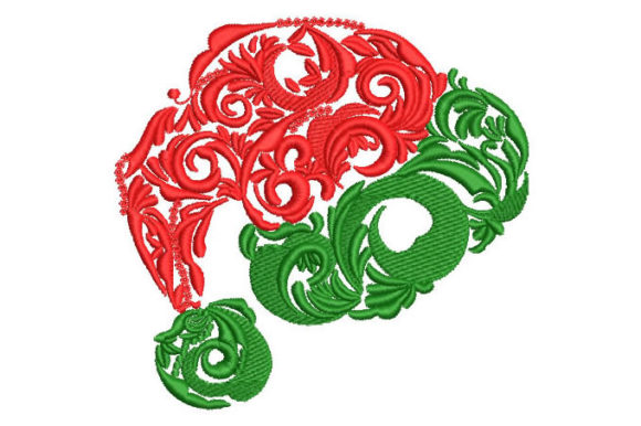 Santa Hat Embroidery Design
