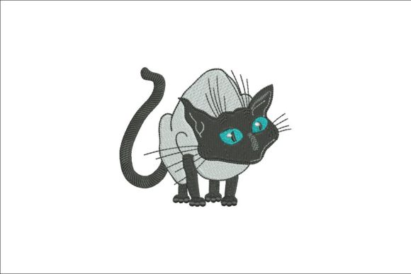 Siamese Cat Embroidery