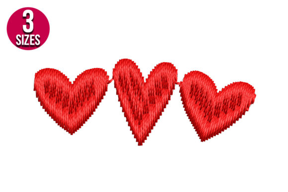 Three Hearts: A Sweet Embroidery Design