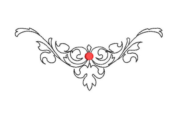 Tribal Flower Embroidery Design